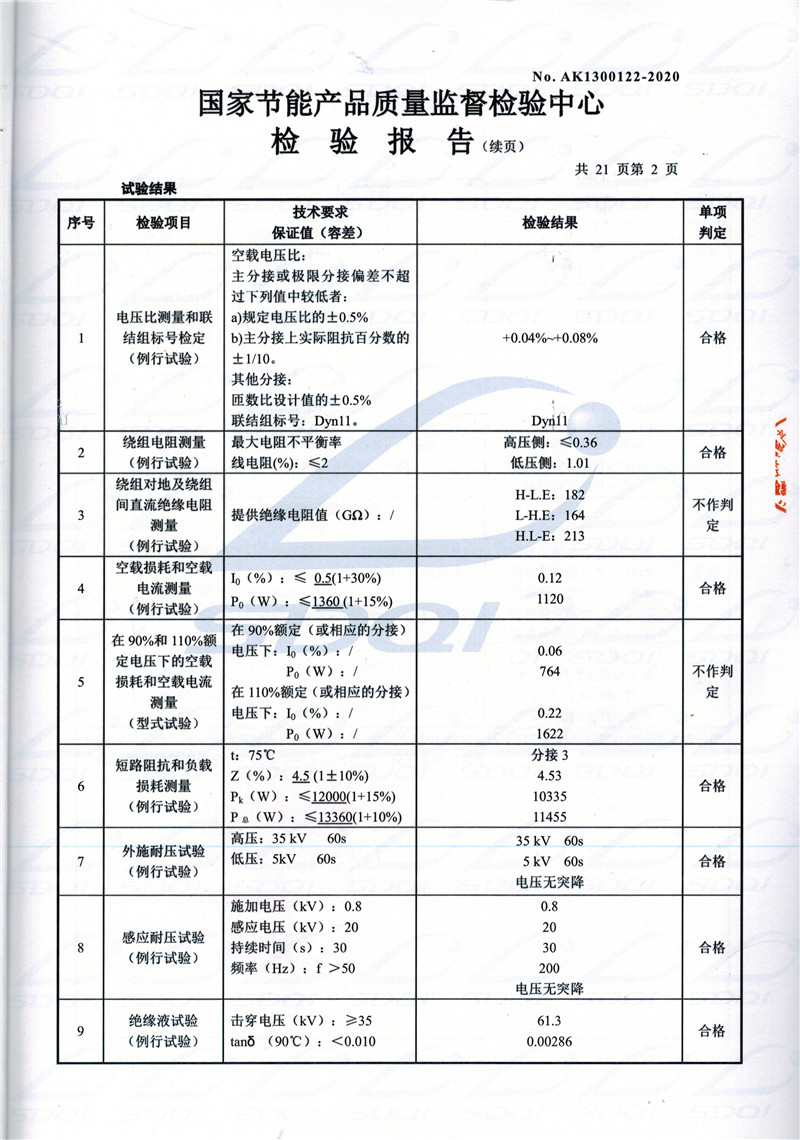 高低压试验报告-S11-1250黄州黄州黄州油浸式变压器-2.jpg